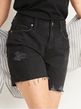 Old Navy High-Rise Slouchy Straight Jeans - Black